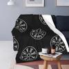 The Viking Hammer Of Thor Fleece Throw Blanket Runic Compass Norse Mythology Valhalla Blanket for Home Travel Super Soft Bed Rug