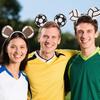 Soccer Fan Headband, Team Spirit Hair Hoop, Football Theme Party Headwear for Game Day, Fan Celebration