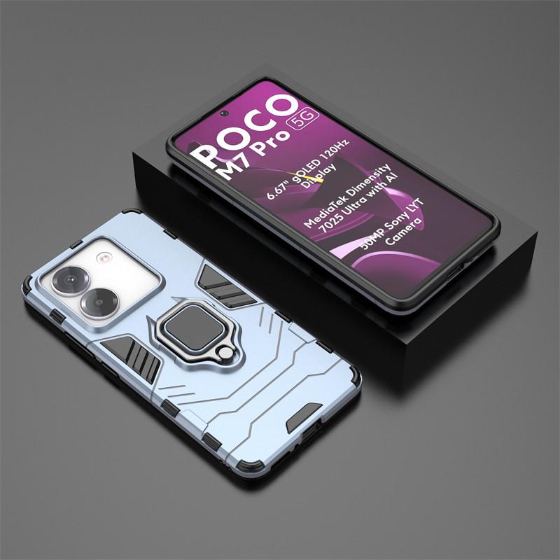 

For Xiaomi Poco M7 Pro 5G Case Xiaomi Poco M7 Pro 5G Cover Armor Shockproof PC Silicone Protective Cover For Xiaomi Poco M7 Pro For Poco M7 Pro
