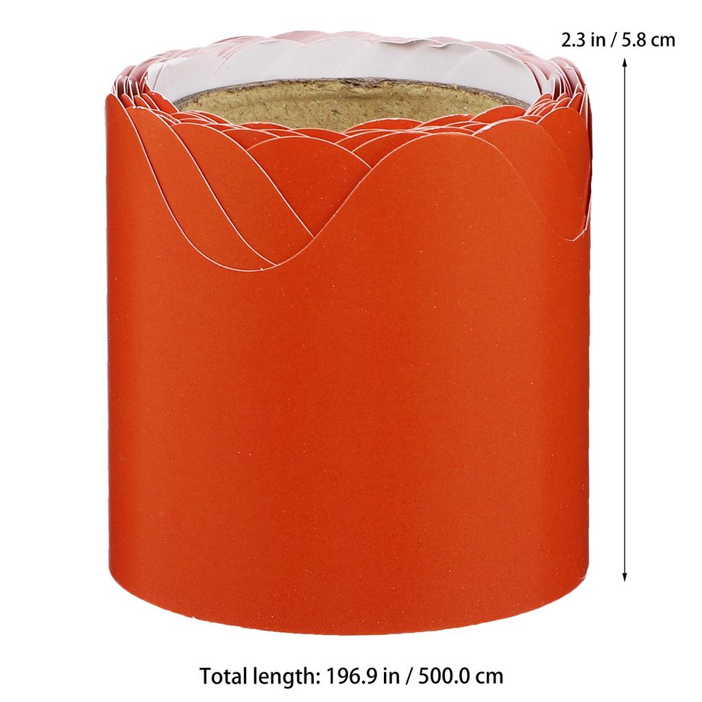 5M Blackboard Border Paper Roll Premium Waterproof Decorative Bulletin Trim for Classroom Wall Chalkboard Boarder Decoration