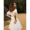 Western Style Fashion Sexy off-Shoulder Lace-up Dress Sexy off-the-Shoulder Dress