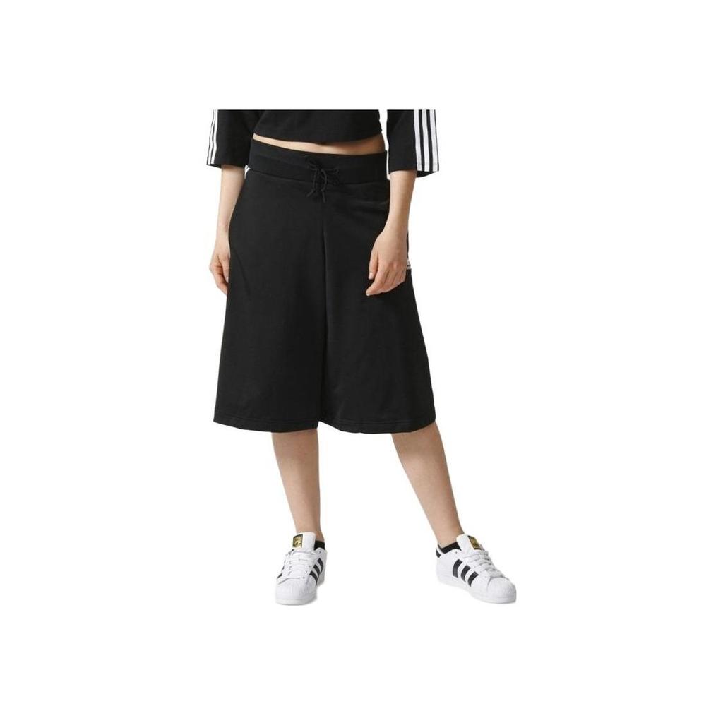 adidas Originals Damen 3-Streifen Culotte Rockhose Schwarz AY5237