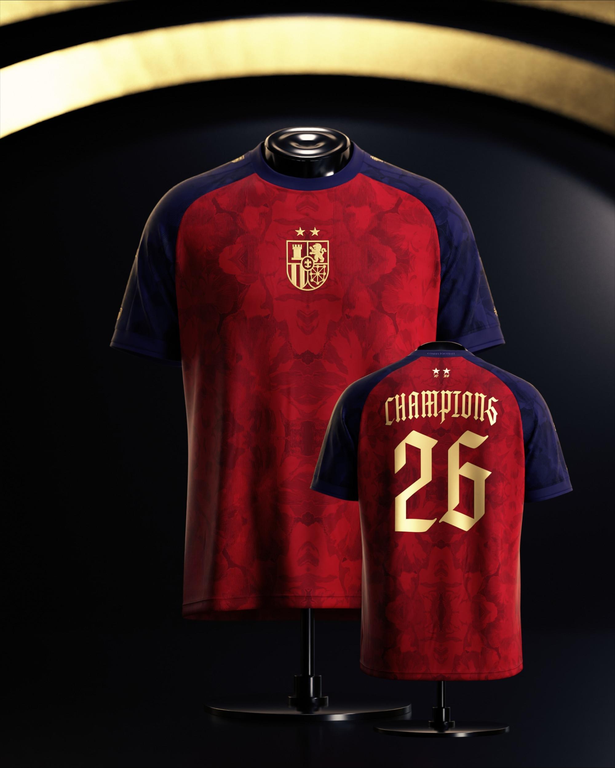 2026 Unisex 2-Star Spanish Football Jersey