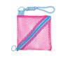 Outdoor Kawaii Clear Mesh Bag Portable Dopamine Color Mini Coin Purse Small Item Bag Rope Design Lipstick Cosmetic Bag Outdoor