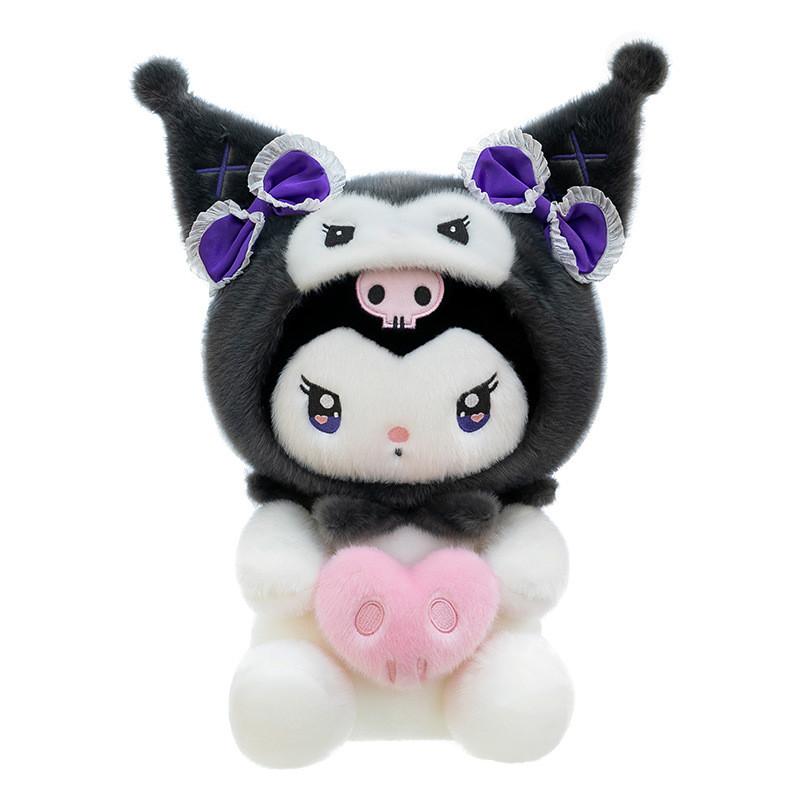 Melody Kuromi Plush Toy With Soft Rabbit Fur For Kids And Collectors
