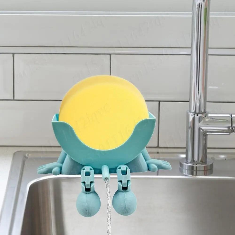 Funny Soap Draining Rack Space Saving Sponge Rack Scrub Cloth Drain Holder Bathroom Surface
