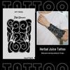 Japanese Traditional Tattoo Waterproof Sticker: Men's Long-lasting Floral Arm Pattern.
