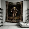 Naruto Fire Determination Wall Tapestry Aesthetic Wall Hanging Printed Fabric Blanket Decorative Tapestries For Bedroom Living Room Home Decor