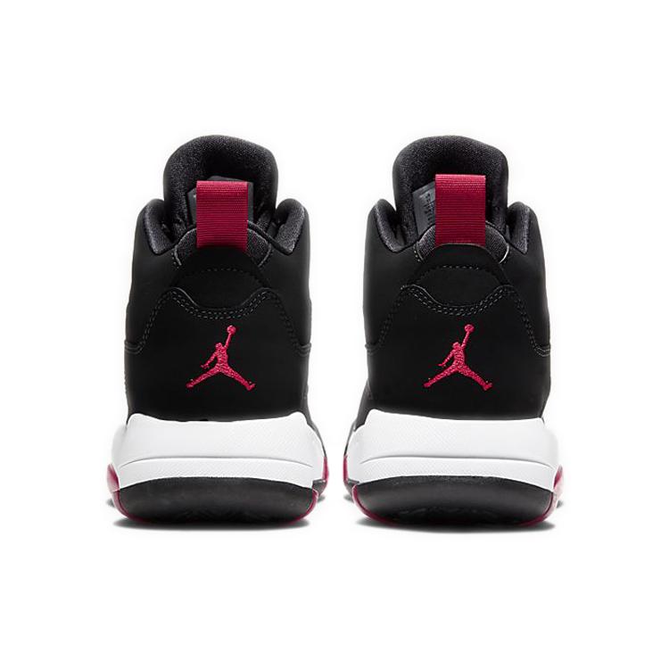 New Jordan Maxin 200 Mid Top Children's Basketball Shoes Black Red Teenagers CD6123-006