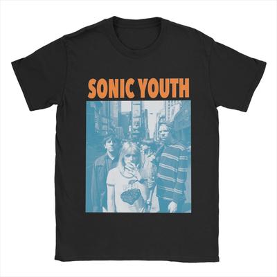 2025 Sonic Youth Rock Band  Men T Shirt  Funny Tee Shirt Short Sleeve O Neck T-Shirt Cotton Party Clothing