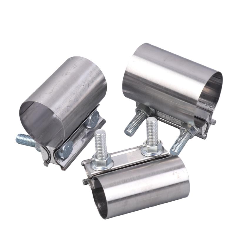 1Pcs Strong Steel Pipe Clamp 40/45/50/53/55/57/60/63Mm Stainless Steel Universal Exhaust Pipe Connection Hoop Car Accessories