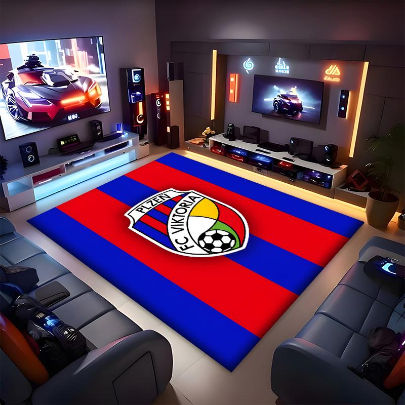 Fc Viktoria Polyester Carpet, Soft Indoor Mat for Office Chair, Living Room, Computer Desk - Decorative Home Office Rug Design