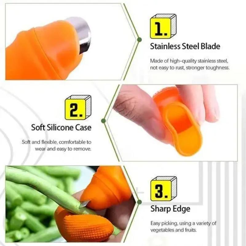 Picking Vegetable Thumb Knife Picking Pepper Bean Angle Iron Nail Picking Vegetable Picking Agricultural Picking Magic Tool