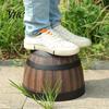 Flower Pot Plant Faux Whiskey Barrel Shape Home Decor Succulent Planter Plastic Indoor Outdoor Yard Patio Flowerpot for Garden Nursery