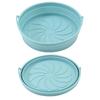 ZISIZ Foldable Round Green Baking Mat (2-Pack)