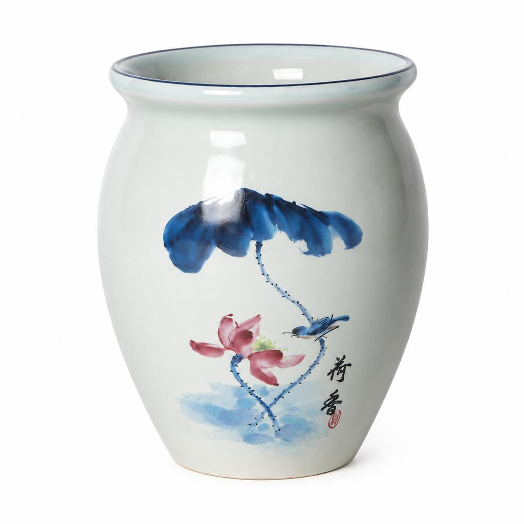 Hand-painted Ceramic Flower Pot for Succulents and Plants