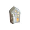 Ceramic Ornaments Luminous Christmas House House European Style Hollow Desktop Decoration Night Light Atmosphere Light