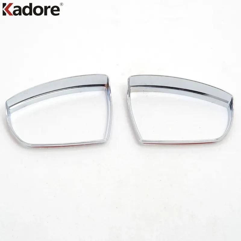 For Ford Kuga Escape 2013 2014 2015 Chrome Car Door Rearview Mirror Eyebrow Cover Trim Rain Shield Sun Visor Frame Accessories