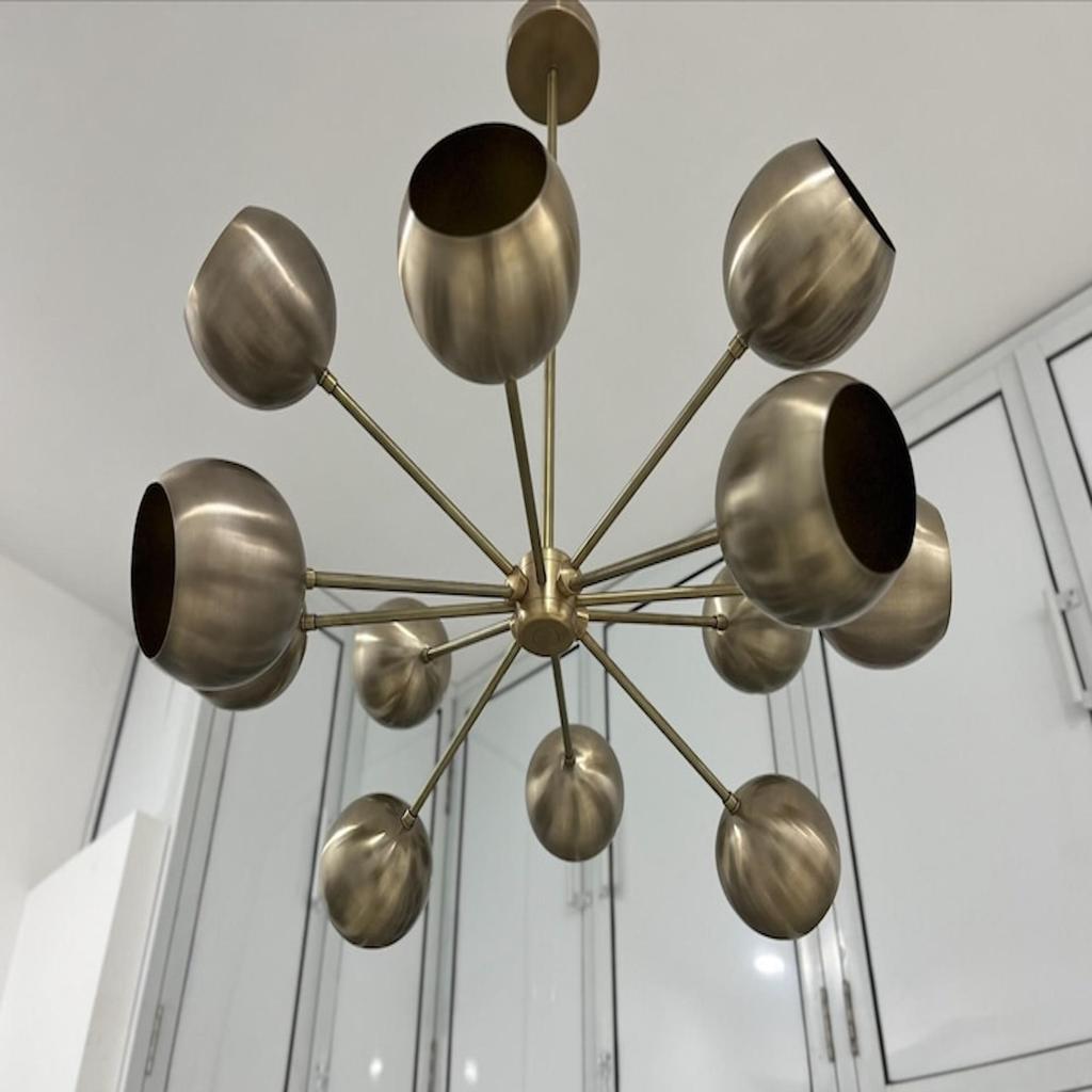 Chandelier Mid Century 12 Arms Sputnik Chandelier Modern Light Fixture Stilnova Style Ceiling Light Fixture For Dinning Décor