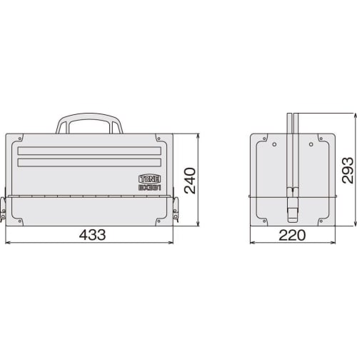 TONE TSA3331 Tool Set, 9.5mm (3/8") Drive, Red, 61 Pieces