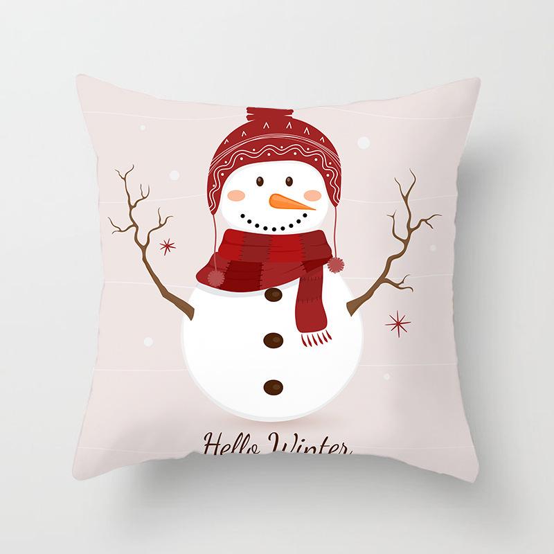 New Santa Claus Snowman Pillow Case Festive Home Decoration Pillow Cushion Case