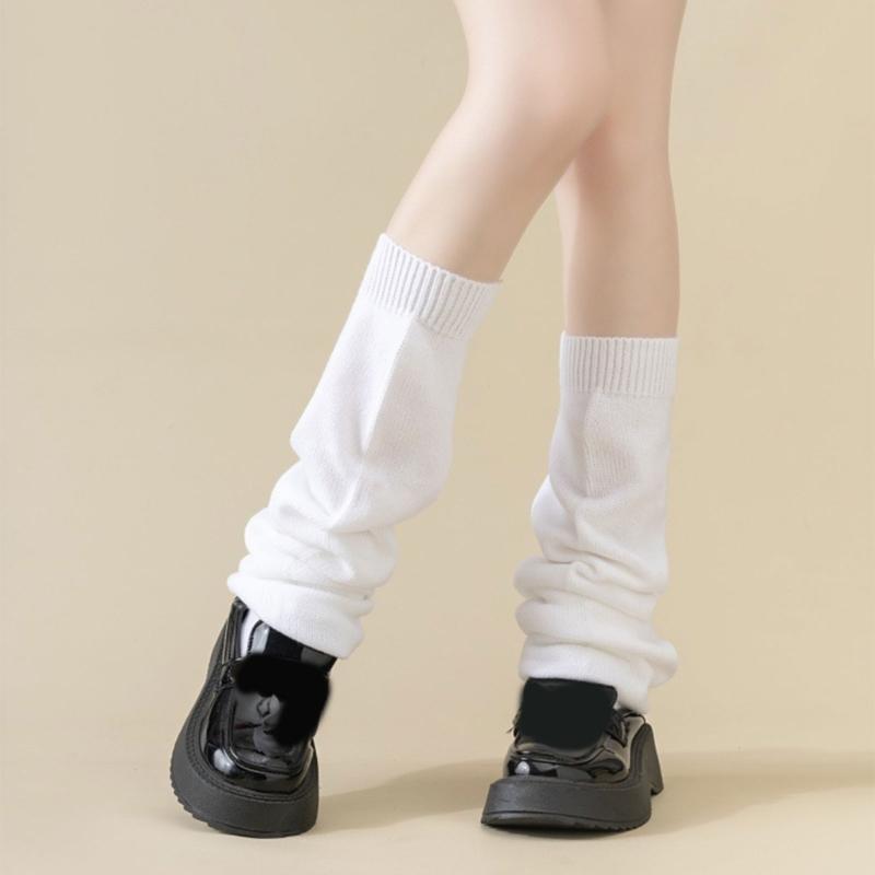 Comfortable Wide Bubble Socks With Breathable Fabric And Stacked Design Loose Slouch Thigh High Boot Socks For Women