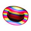 Rainbow Color Tall Hat for Music Festival Adult Unisex All Matching Headwear Stage Show Hat for Theme Event Gathering