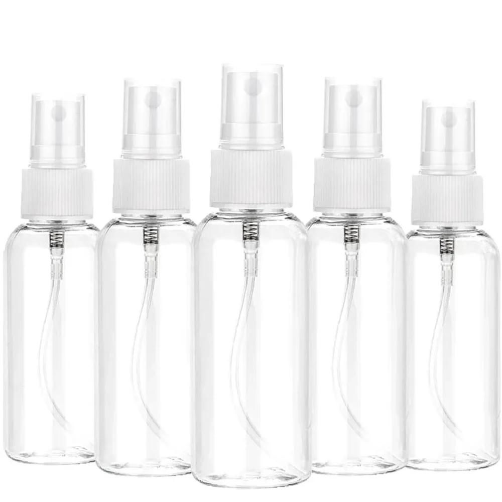 Refillable 30ml 50ml 100ml Clear PET Plastic Portable Spray Bottle Empty Perfume Container