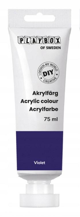 Diy Dark Purple Acrylic Paint in a Tube 75ml