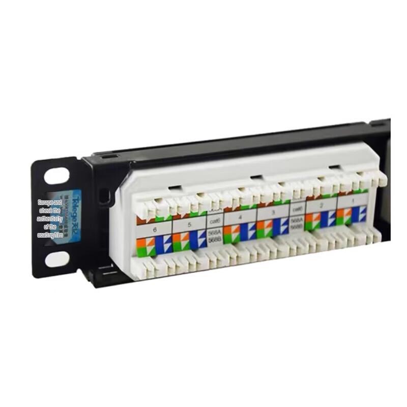 P&T Tianji Cat6 Unshielded 24-Port RJ45 Patch Panel