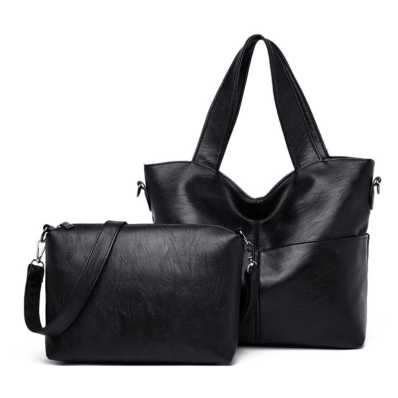 High-quality Soft Leather Women's Handbag Large Capacity Mid-bag Inner Liner Can Be Used Separately for Autumn and Winter New Women's Bag
