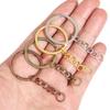 5/20Pcs 28mm Round Key Chains Key Rings Gold Color Split Rings Keychains For DIY Handmade Keyrings Jewelry Accessories Wholesale