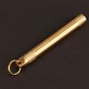 Durable Brass Pill Bottle Key Ring Portable Toothpick Container Pill Case Camping