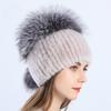 Hat Women's Winter Korean Edition Warm Mink Hair Whole Mink Skin Hat Winter Versatile Fashion Cute Girl Fur Hat