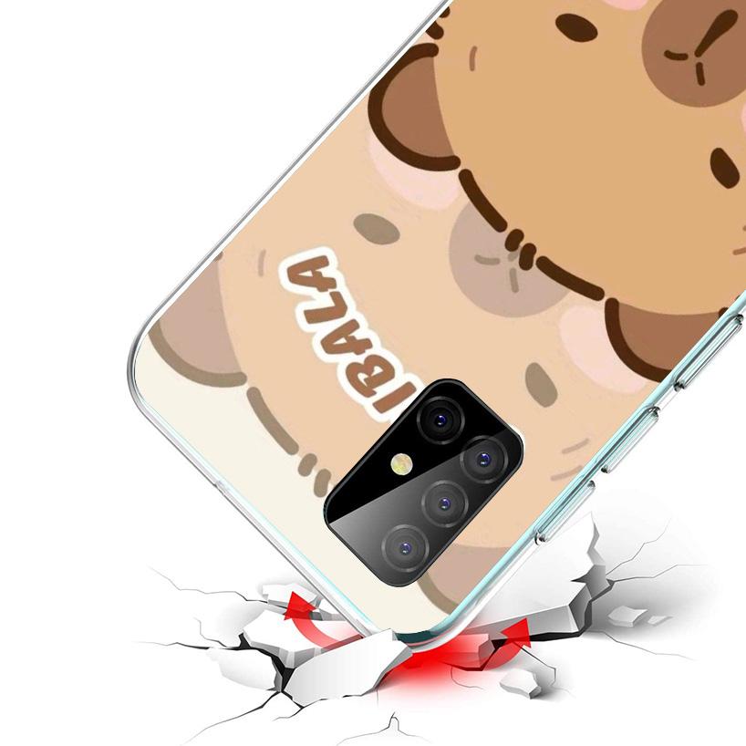 Funny Capybara Cartoon Animal Phone Case For Samsung Galaxy A17 A16 A15 A14 A13 A57 A56 A55 A54 A53 A37 A36 A35 A34 A33 A26 A25