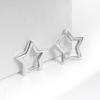 Hypoallergenic Starlike Earrings 18K Gold Plated Star Shape Hoop Earrings for Women Star Ear Buckle Minimalist Jewelry