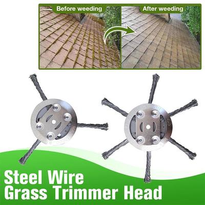 Steel Wire Grass Trimmer Head 2025 New String Trimmer Replacement Head, Wire Weed Trimmer Head Weed Remover Tool for Lawn Mower
