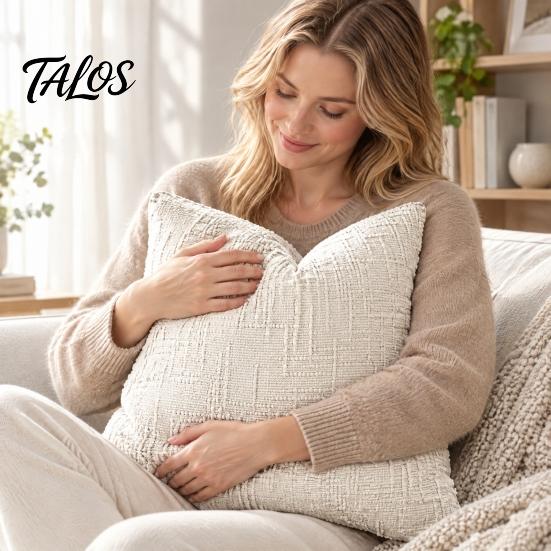 Bedroom Cushion Covers 4Pcs/Set Textured Covers, Decorative Throw Pillow Modern Striped Washable Polyester Pillowcases for Farmhouse Home Sofa Living