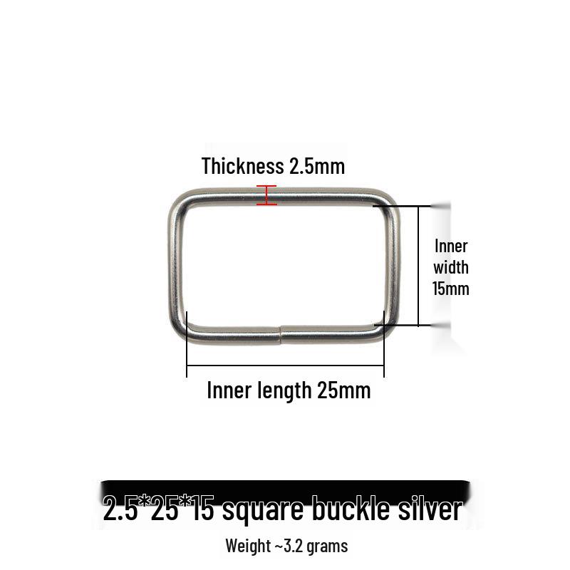 Iron Metal Square Buckles for Luggage Hardware Accessories