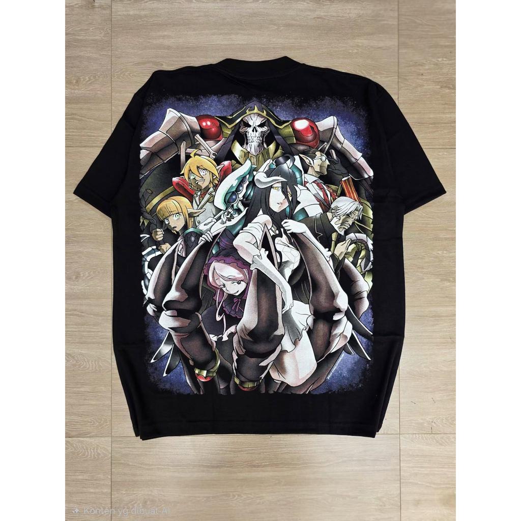 Anime Overlord Albedo Graphic T-shirt DTF Printing Tee Men Women Cotton Oversized High Street Bootleg Style Short Sleeve Female Male Clothing