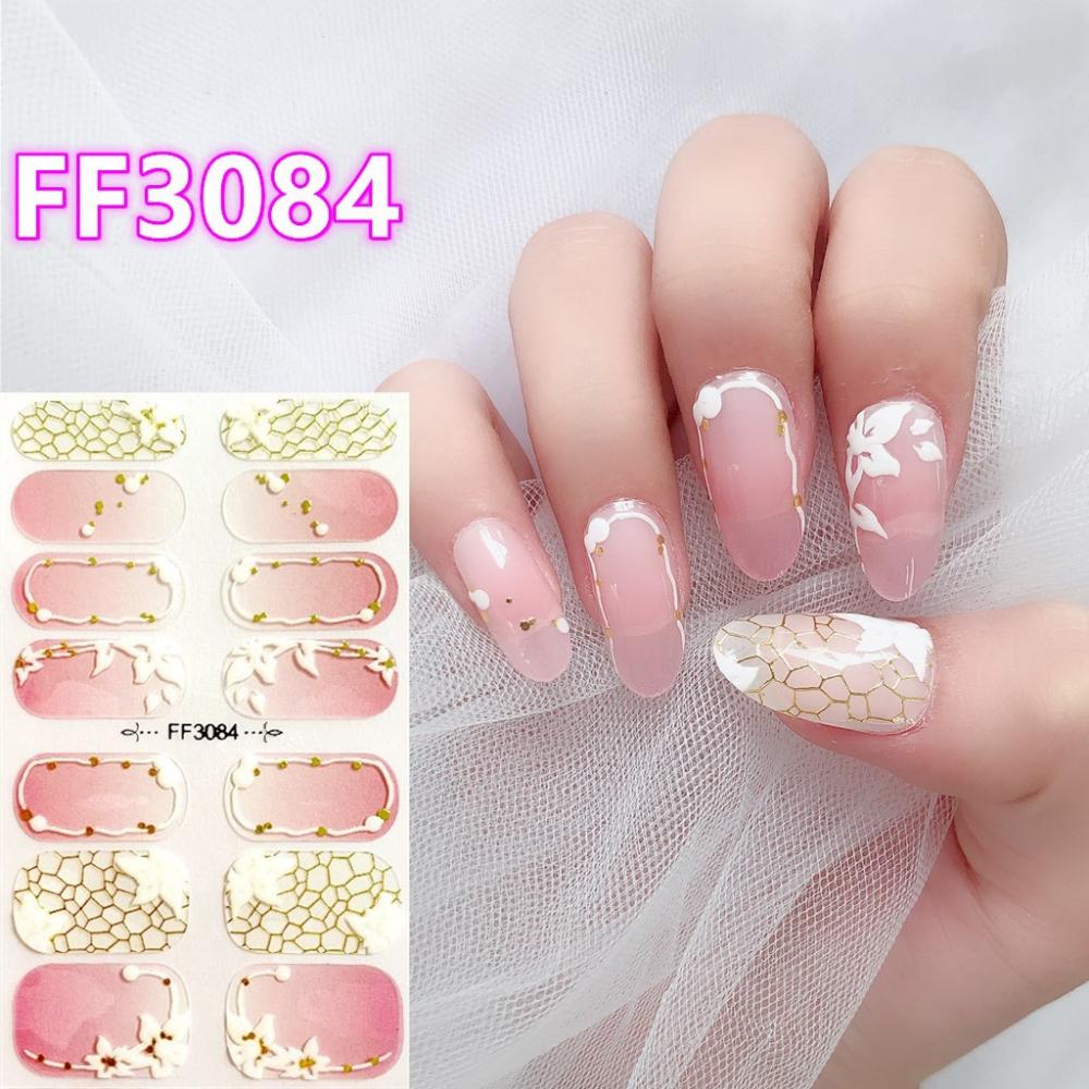 Three-dimensional Waterproof No-bake Nail Polish Film Full Sticker Spring and Summer Nail Film Paper Nail Film Paper