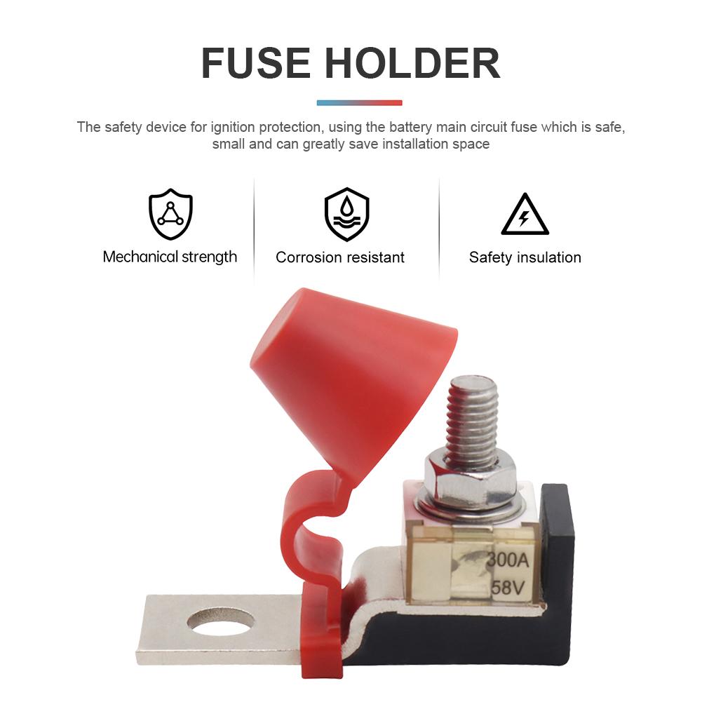 Μπλοκ Ασφαλειών M8 PPS με Ασφάλεια Δακτυλίου 58V Θήκη Τερματικών Μπαταρίας Θαλάσσης Προστασία Ανάφλεξης για Σκάφος Φορτηγό για Τροχόσπιτο Κρουαζιερόπλοιο Γερανό