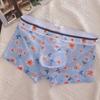 Transparent Mesh Boxer Shorts Ultra Thin See Through Underwear Flat Pants Male  Summer Season