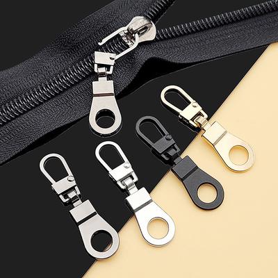 5Pcs Metal Zip Puller Replacement Tab Zipper Sliders Head Zipper Head Detachable