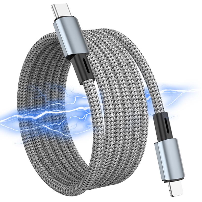 

1.5m Magnetic Storage Charging Data Cable PD 27W Type-C to 8 Pin Fast Charging Data Cable Cord
