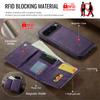 2 in 1 Detachable Magnetic Flip Leather Phone Case for Google Pixel 10 Pro XL Pixel 9 Pro Pixel 8 Pro Vintage Wallet Card Pocket Back Cover Coque