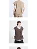 Herren Japanischer Retro Used-Look Strick V-Ausschnitt Ärmellose Weste - Trendige Frühjahrs-/Herbst-Oberbekleidung