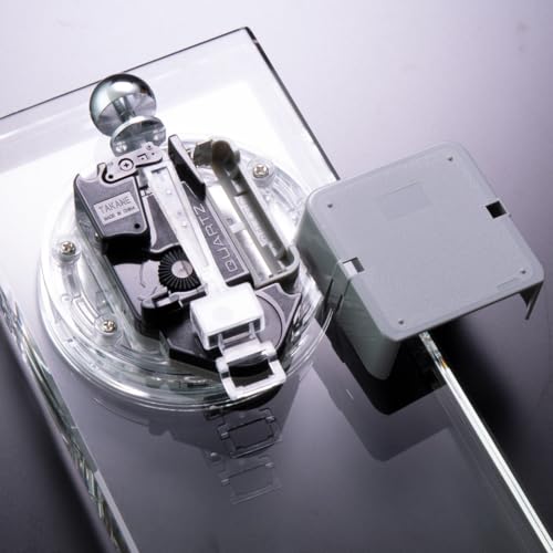 NARUMI Glassworks Window Clear Clock, 31cm Tall, Pendulum Clock GW1000-11036