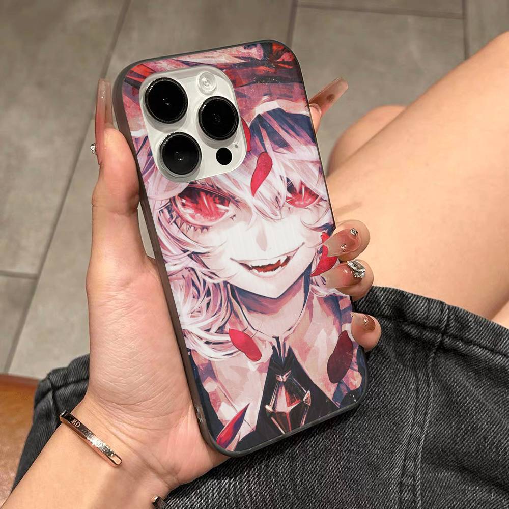 Classic Game Touhou Project For IPhone 17 16 15 11 12 13 14 Pro Max Plus Pro Corrugated Translucent Back Phone Cover