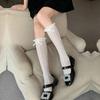 Lace Mesh Knee High Socks Sweet Matching Calf Socks Cute JK Fishnet Stockings  For Women Girls